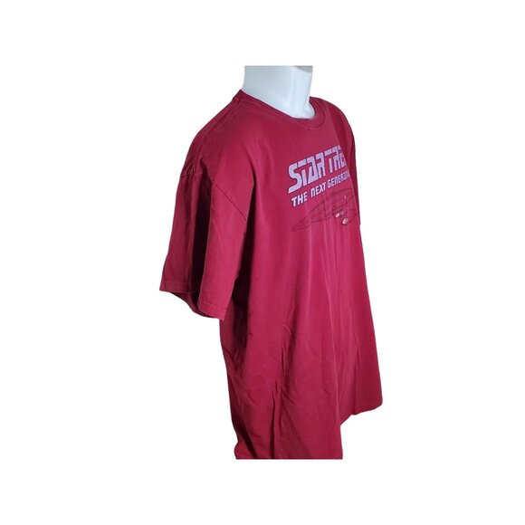 Star Trek The Next Generation Red T-Shirt Size L - Picture 6 of 11